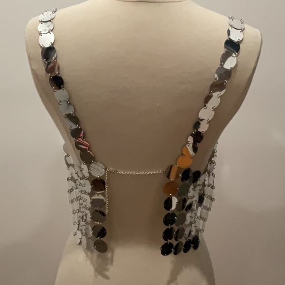 Superdown Maren Top in Silver, Size: L/XL - Picture 9 of 10